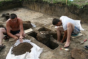 Archeologische opgravingen op de plaats van de Albazinsky-gevangenis (2014)