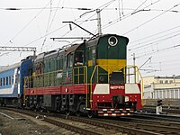 ЧМЭ3Э-6752 на станции Киев-пассажирский