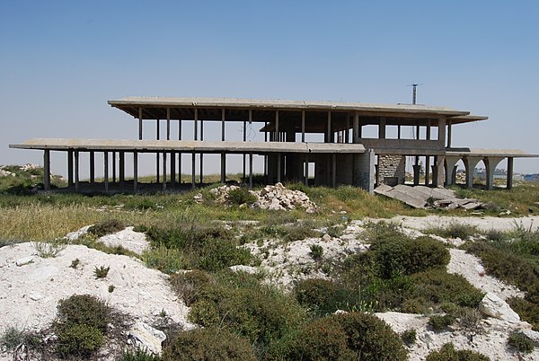 Unfinished Royal Palace of King Hussein of Jordan at Tell el-Ful.