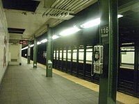 A view of the station platforms 116 Street Lexington vc.jpg