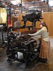 Механічний ткацький верстат у Національному музеї науки та промисловості Каталонії