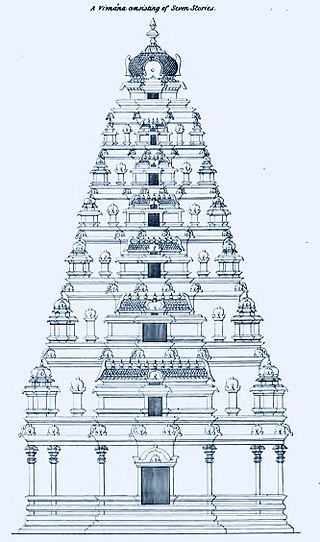 <i>Vimana</i> (architectural feature) Tower above the sanctum in Hindu temples