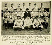Dillon as a member of the 1903 Skeeters 1903 Jersey City Skeeters.jpg