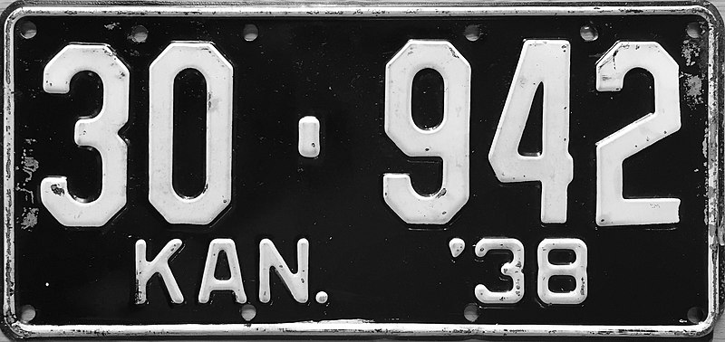 File:1938 Kansas license plate.JPG