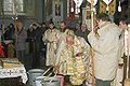 1 Sanok, Blessing of the holy water at Cathedral.jpg