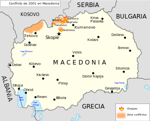2001 Macedonia insurgency-es.svg