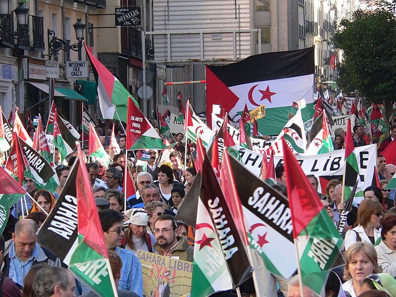 File:2006 Western Sahara protests in Madrid.jpg