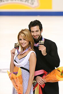 Tanith Belbin and Benjamin Agosto have won three gold medals and three silver medals in ice dance at the Four Continents Championships. They shares the record for the most gold medals won with four other ice dance teams. 2007 Skate America Belbin-Agosto03.jpg