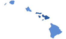 Results by county:
Map legend
Tsutsui--70-80%
Tsutsui--50-60% 2014HIltgovdprimary.svg