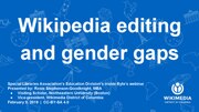 Thumbnail for File:2019 SLA - Wikipedia editing and gender gaps.pdf