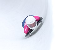 Larissa Cândido beim Skeleton-Wettbewerb