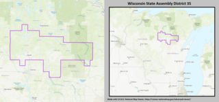 <span class="mw-page-title-main">Wisconsin's 35th Assembly district</span> American legislative district in northern Wisconsin