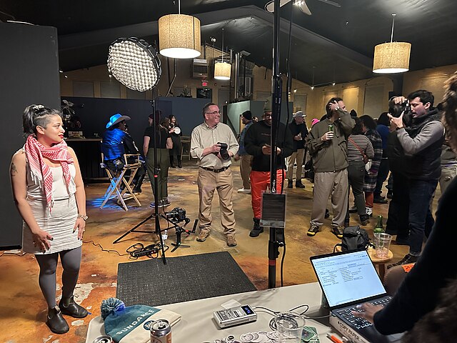 Setup at the 2024 Sundance Film Festival, Park City, Utah. Continuous lighting, Canon R3 and R mirrorless cameras. Lens used: Canon RF 24-70L f/2.8.