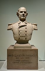 Bust of Farragut at the Tennessee State Museum