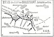 Defence of the Hindenburg Line, 27th (Wurttemberg) Division, 11 April 1917 27. (wurtt.) Inf.Div. 11.4.1917.jpg