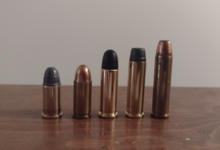 From left to right: .32 Short, .32 ACP, .32 S&W Long, .32 H&R Magnum and .327 Federal Magnum 32caliberhandguncartridgecomparison.png