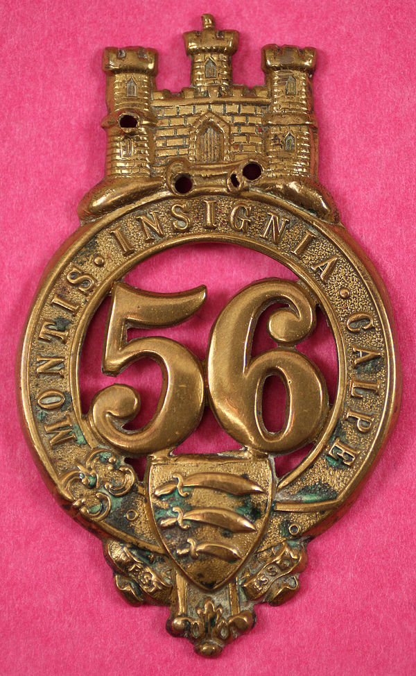Cap badge of the 56th (West Essex) Regiment of Foot
