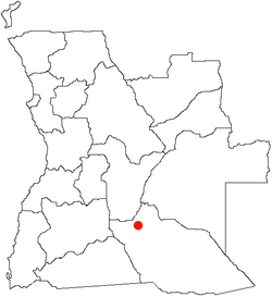 Lokasi Menongue di Angola
