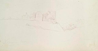 A Study of Ruins in the Countryside - John Phillip - ABDAG014484.207