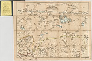 300px a map of part of tibet 1904 50601846