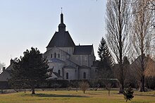 L'abbatiale Saint-Pierre de Méobecq, en 2010.