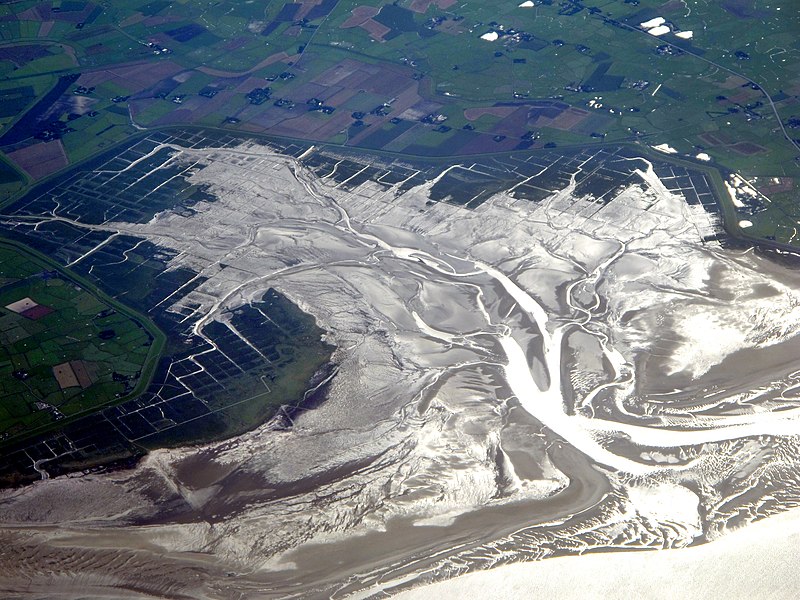 File:Aerial photograph, estuary, Westerhaver.jpg