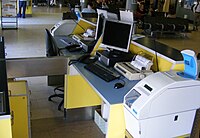 boarding service counter