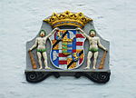 Deutsch: Schloss Ahrensburg, Schimmelmann-Wappen über dem Haupteingang