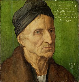 Portret van Michael Wohlgemuth door Albrecht Dürer