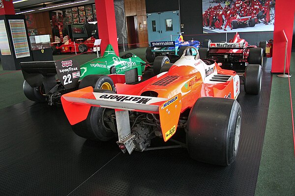 Rear view of 179B (1981) in Turin Automobile Museum.