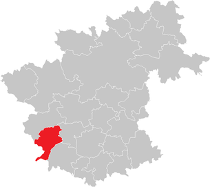 Location of the municipality of Altmelon in the Zwettl district (clickable map)