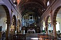 La navata centrale della chiesa di San Vincenzo, Ameglia, Liguria, Italia