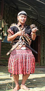 An intricately designed 'Athumabra' (wrap around skirt) used by shaman of Idu-Mishmi tribe