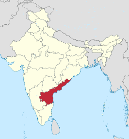 Kaart van Andhra Pradesh