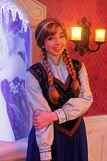 Anna Frozen meet-and-greets at Disneyland, November 2013.jpg