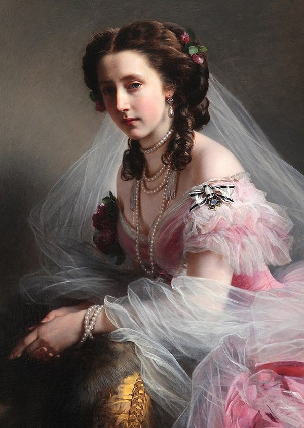 Portrait of Anna of Prussia by Franz Xaver Winterhalter in 1858