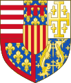 1453 – 1470 Vengono tolte le armi della Lorena, in quanto sua moglie Isabella morì e il titolo passò al figlio Giovanni II