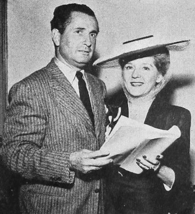 Lubin with Mary Pickford in 1943