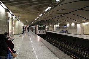 Evangelismóksen metroasemaa.