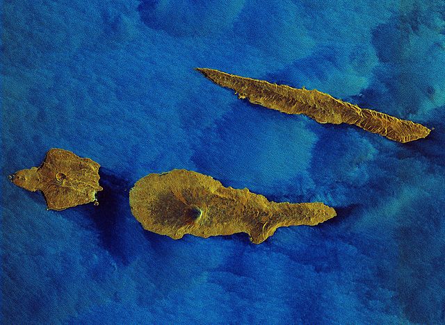 Radar image of Faial Island