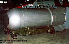 La bomba termonucleare B53 da nove megatoni, l'arma più potente in dotazione ai B-52.