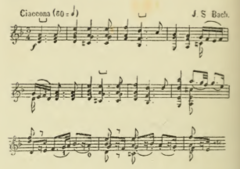 Bach, Chaconne de la quatrième sonate. Huet,jeu du violon,1880.tiff