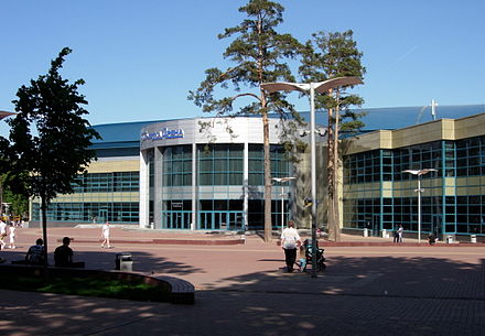 Balashikha Arena, where the 2017 Russian Rink Bandy Cup took place.[2]