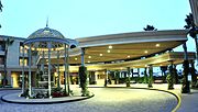 The Main Entrance at the Balboa Bay Resort, Newport Beach CA.