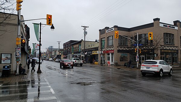 The intersection of Bank Street and Third Avenue in the Glebe