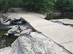 Barcroft Park lower footbridge in 2020