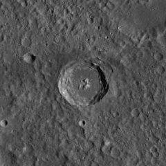 Barneyův kráter MESSENGER WAC.jpg