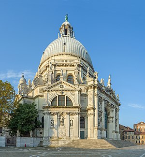 View of the Santa Maria della Salute in Venice