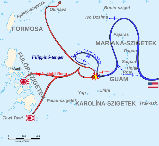 File:Battle Philippine sea map-hu.svg