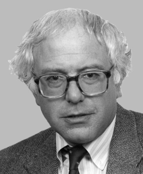 Sanders' first congressional portrait photograph, 1991